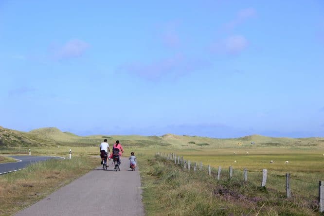 family bike ride