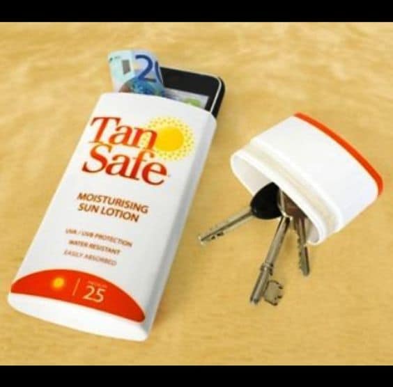 sunscreen secret storage
