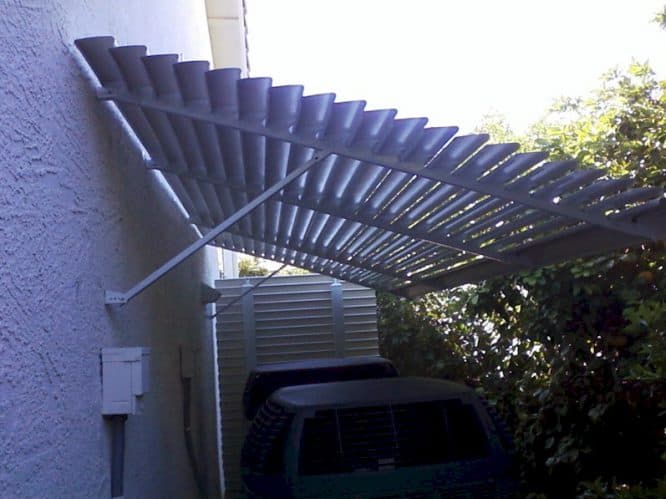 louvered-awning for AC units